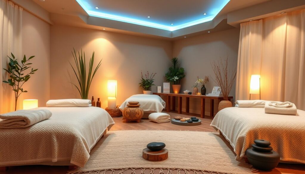 A peaceful and tranquil spa setting featuring a variety of massage techniques: a serene environment with soft lighting, natural elements like plants and stones, and an array of massage tools and accessories neatly arranged. The focus is on the diverse massage modalities available, from Swedish to deep tissue, hot stone to aromatherapy, showcasing the breadth of professional services offered by skilled male massage therapists in Istanbul. The atmosphere evokes a sense of relaxation, wellness, and rejuvenation. A peaceful and tranquil spa setting featuring a variety of massage techniques: a serene environment with soft lighting, natural elements like plants and stones, and an array of massage tools and accessories neatly arranged. The focus is on the diverse massage modalities available, from Swedish to deep tissue, hot stone to aromatherapy, showcasing the breadth of professional services offered by skilled male massage therapists in Istanbul. The atmosphere evokes a sense of relaxation, wellness, and rejuvenation.